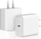 iPhone 15 Charger USB C Fast Charger Block iPhone Charger Brick 2-Pack Power Plug Fast Charging Box Compatible with iPhone 15 14 13 12 11Pro Max/Mini/Plus/iPad/Samsung Galaxy s23/S22/S21