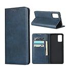 Cavor for Samsung Galaxy S20 Plus Case,S20 Plus 5G Case,Cowhide Pattern Leather Case Magnetic Wallet Cover with Card Slots (6.7") -Navy Blue