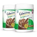 Glucerna Hunger Smart Powder, with 22g of Protein and 2g Sugars, Gluten-Free Protein Powder Mix for People with Diabetes, Rich Chocolate, 22.3-oz Tub (Pack Of 2) (Packaging May Vary)