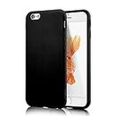 technext020 iPhone 6S Black Case, Shockproof Ultra Slim Fit Silicone TPU Soft Gel Rubber Cover Shock Resistance Protective Back Bumper for iPhone 6 Black