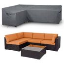 Waterproof Patio Sectional Sofa Cover Outdoor Couch Cover Furniture Cover