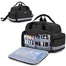 Trunab Medical Bag Empty, Nurse Supply Bag with Shoulder Strap for Home Visit, Health Care, Hospice, Travel, or Emergency Event, Black, Bag ONLY-Patented Design