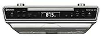Sylvania SKCR2713 Under Counter CD Player with Radio and Bluetooth, Silver