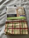 Mainstays Orchard Fruits Small Window Set 3 Pcs, 1 Valance, 2 Tiers, For 1" Rods
