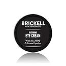 Brickell Men's Crema restauradora debajo de los ojos para hombres, bálsamo para ojos antienvejecimiento natural y orgánico para reducir la hinchazón, arrugas y ojeras, 0.5 onzas, sin perfume