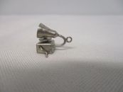 VINTAGE STERLING SILVER VICTROLA RECORD PLAYER PHONOGRAPH MECHANICAL CHARM