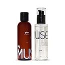 MYMUSE Slip & Slide Kit For Couples, with Glow Mogra Body Massage Oil & Glide Aloe Water Based Lube | Made For Romance | 100 ml each, All Natural