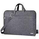 Voova Laptop Bag 17 17.3 inch, Waterproof Laptop Case Sleeve with Shoulder Strap, Large Slim Computer Cover Briefcase for 17-18 Inch MacBook HP Lenovo Acer Asus Dell Laptop, Men Women-Grey