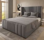 NINA Winged Bed Frame  -Ottoman Gas Lift option -All colors available