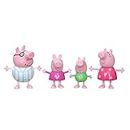 Hasbro Peppa Pig Peppa's Adventures Peppa's Family Bedtime Figure 4-Pack Toy, 4 Peppa Pig Family Figures in Pajamas, Ages 3 and up (F2192)