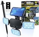 Bell+Howell Bionic Flood Light ASON TV, Solar Lights Outdoor Waterproof- 50% Brighter 108 COB-LED's w/Motion Sensor 180° Swivel, Adjustable Panels for Garden, Lawn and Patio As Seen On TV