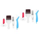  2 juegos de herramientas de peinado de aletas de radiador electrodomésticos herramientas de limpieza cepillo condensador