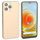 I13pro Max Smartphone, 6.1 Inch Ultra HD Screen, 4GB RAM, 128GB ROM, Mobile Phone, Front 8MP, Back 16MP, 4000mAh Battery, Face Detection, 4G Dual SIM Phone for Android 11(Gold)