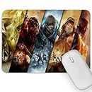 Artich Designer Gaming Mouse Pad for Office Laptop/Computer with Super Soft Non-Slip Rubber Base and Lycra Cloth Surface for Silky Touch Rectangle (Gears of War)