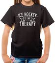 Eishockey Is My Therapy - Kinder T-Shirt - Spieler Puck Eishockey lustige Liebe