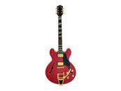 Haze ES-335 Style Semi-Hollow Electric Guitar SEG-1975WRDS Cherry-Red +Free Bag