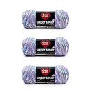 Red Heart Super Saver Yarn, 3 Pack, Monet 3 Count