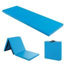 6 x 2 FT Gym Tri-Folding Exercise Foam Mat W/ Handles & Removable Zippered Cover