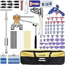 Ausbeulwerkzeug Dent Puller Kit, Paintless Car Dent Repair Tool, Hail Removal, T-Puller Hook Rods - Anleitung & Video (107PCS)