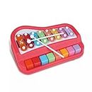 ZAAMBUTECH 2 in 1 Baby Piano Xylophone Toy for Toddlers 1-3 Years Old, 8 Multicolored Key Keyboard Xylophone Piano, Preschool Educational Musical Learning Instruments Toy for Baby Kids (Large)