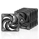 ARCTIC P12 Max (5 Pack) - PC Fan, High-Performance 120mm Case Fan, PWM Controlled 200–3300 RPM, Optimised for Static Pressure, 0dB Mode, Dual Ball Bearings - Black