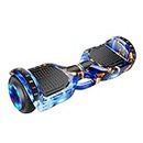 Hoverboard, XCJump Self-Balancing Scooter, 7-Inch Light Up Wheels with LED and Bluetooth Music Speaker Electric Scooter, Self-Balancing Hoverboards for Teens, Adults, Dark Blue