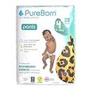 PureBorn Baby Premium Pannolini a Mutandina, Taglia 4 (9-15 kg), 22 pezzi, Protezione Superiore Giorno & Notte, Ultra Morbidi, Delicati Sulla Pelle