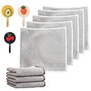 Double Stainless Steel Scrubber Pads,Multipurpose Wire Dishwashing Rags for Wet and Dry,Non-Scratch Scrubbing Wire Dishwashing Rags Durable Kitchen Scrub Cloth (3pcs)