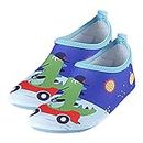 Homarket Kids Water Shoes Girls Boys Toddler Non-Slip Quick Dry Aqua Socks for Beach Swim Walking, Automobile dinosaur, 24 EU