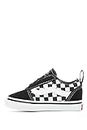 Vans Mixte bébé Ward Slip-on Canvas Sneaker, Noir Checkers Black True White, 25 EU