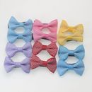 12/24pcs Assorted Grosgrain Ribbon Boutiques Small Bow Hair Clips Girls