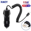 USB Car Charger Dual USB Adapter with Cable For Apple iPhone 13 12 11 Pro Max