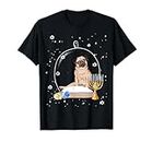 Pyjama Hanukkah Pug Dog Snow Globe T-Shirt