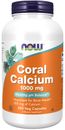 NOW Foods Coral Calcium 1000 mg 250 caps Bone Health 350mg of Calcium 06/25EXP
