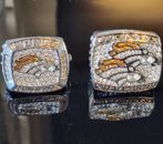 Denver Broncos John Elway 2 X Superbowl Championship Replica Rings