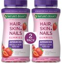 2 Pack Hair Skin Nails 160 (2x80) Gummies 6000mcg Double Biotin Vitamin C and E