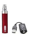 GS eGo II 2200mAh E-Cigarette e Cig Indicador LED de 3 colores Batería y cargador USB, sin nicotina (rojo)