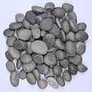 ORILEY Beach Pebbles Polished (3-6cm, Grey, 5 KG) Smooth & Round Stones River Rocks Decorative for Home Decor Aquariums Crafting Garden Lawn