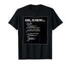 CSS Style Sheets Gift For Programmers Code Is Poetry T-Shirt