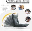HQ Gaming Floor Chair Sofa Bed Couch Recliner Gaming Chairs for Adults Kids Grey