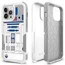 Candykisscase Case for iPhone 13 Pro, R2D2 Astromech Droid Robot Pattern Shock-Absorption Hard PC and Inner Silicone Hybrid Dual Layer Armor Defender Case for Apple iPhone 13 Pro