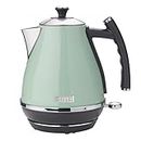 Haden Cotswold 75008 Retro Stainless Steel Tea Kettle, Hot Water Kettle Electric Kettles for Boiling Water, 1.7L Light Sage Green Electric Tea Kettles Automatic Shut Off, Boil-Dry Protection Tea Pots