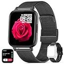 Smart Watch for Women Men(Call Receive/Dial),Fitness Tracker Waterproof Smartwatch for Android iOS Phone with Text and Call Bluetooth Sport Watches Heart Rate Blood Pressure Sleep Monitor Pedometer