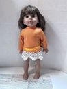  Kingstate Corp, Vinyl and Cloth 17" Doll with Long  Brown Hair and Brown Eyes