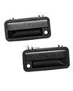 Exterior Door Handle, Outside Front Right & Left Side with Textured Metal Lever & Plastic Bezel, Compatible with 1988-2001 Chevy GMC K1500 2500 3500, C1500 2500 3500, Suburban, Tahoe, Yukon, Cadillac