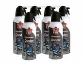 6pk Dust Off Compressed Air Computer TV Gas Cans Duster 10oz FREE SHIPPING