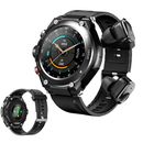Men Bluetooth Smart Watch with Earbuds Waterproof Music Watches Stereo Headsets