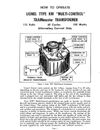 Copy Of The Original Instruction Manual For The Lionel Type KW 190 Transformer