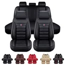 Leatherette Front Car Seat Covers Full Set Cushion Protector Universal 4 Season
