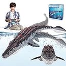 wakeInsa Remote Control Mosasaur 2023 Upgrade,RC Dinosaur Toy,Mosasaurus Toy,Kids Shark Toy,Pool Toy,Water Toy,Dinosaur Toy For 3+ Boys,Bath Toy,Christmas And Birthday Dinosaur Gift For Boys And Girls